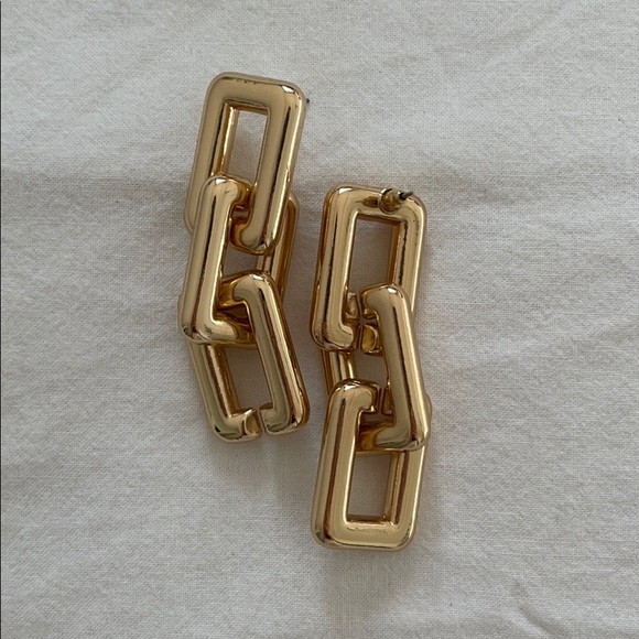 Chain link earrings - Picture 2 of 2